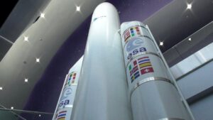 Ariane 5 rocket model