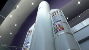 Raketenmodell der Ariane 5